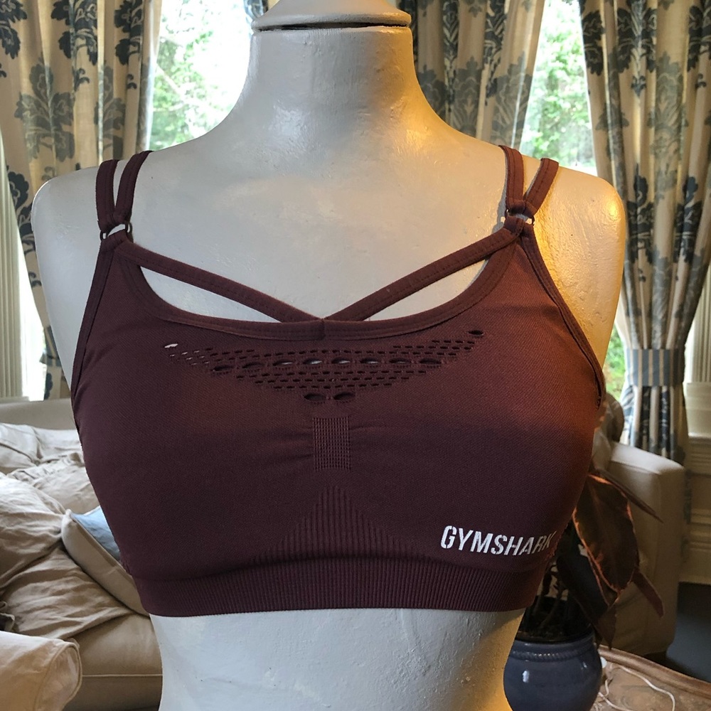 Gymshark Maroon Sports Bra. Size M